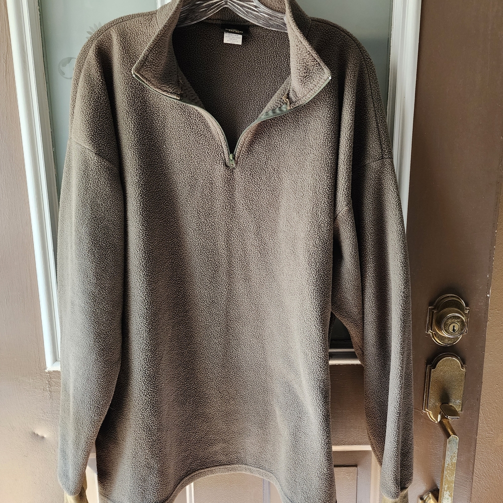Men's Brown Quarter-Zip Sweater